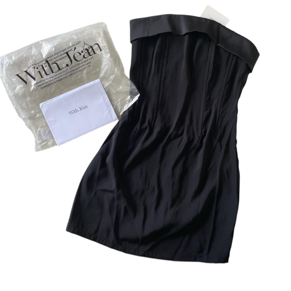 With Jean Chloe Corset Dress Black NWT